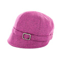 Flapper Cap - Fuchsia Herringbone