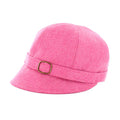 Flapper Cap - Pink Herringbone