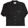 Forte Prep Mini Store Vneck Cardigan Sweater BLACK