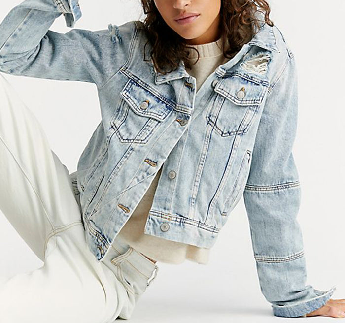 Free People Rumors Denim Jacket - Free People - On The EDGE