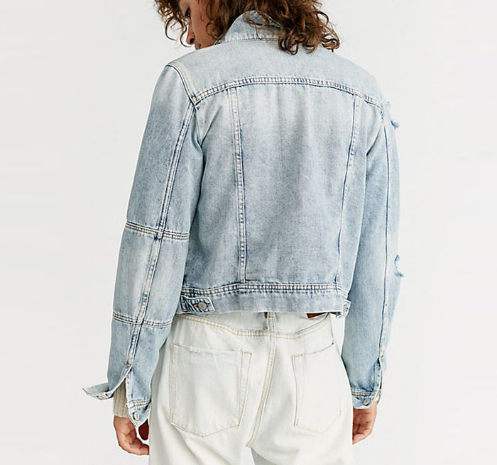 Free People Rumors Denim Jacket - Free People - On The EDGE