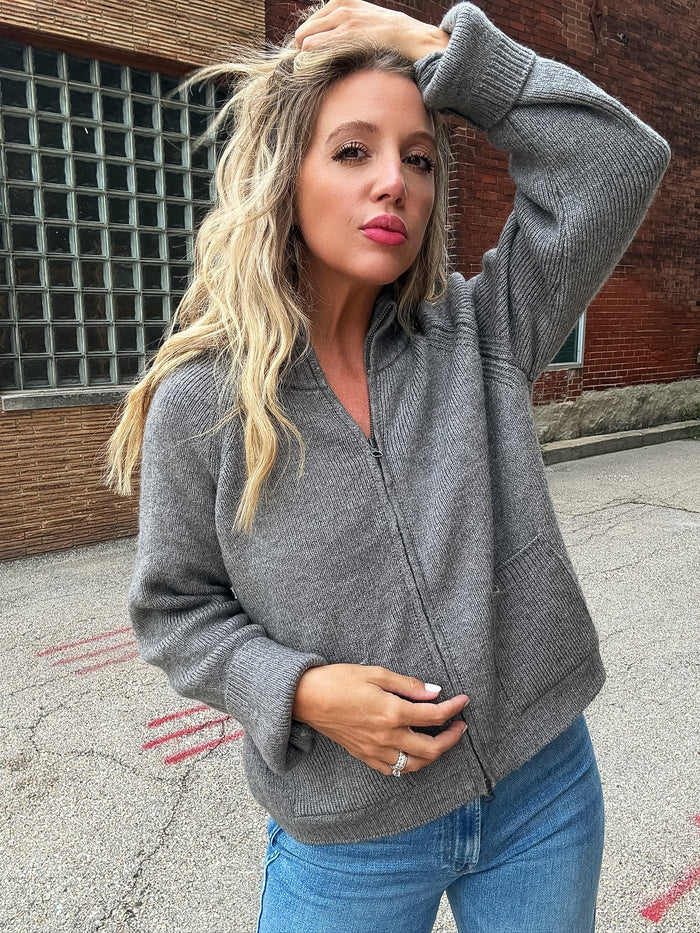 Free People WTF On It Zip Up