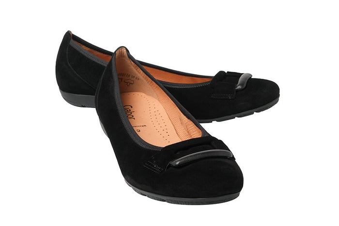 GAB DUFFY BLACK BALLERINAS - Crispins Shoes