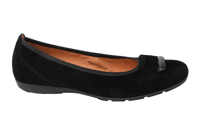 GAB DUFFY BLACK BALLERINAS - Crispins Shoes