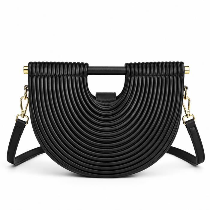 Gold Sculpted Arc Evening Bag – ORLÉVIA