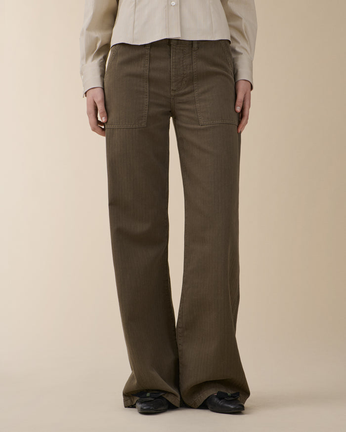 Guell Chevron Khaki Green