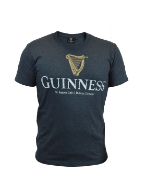 Guinness Navy Distressed Tee