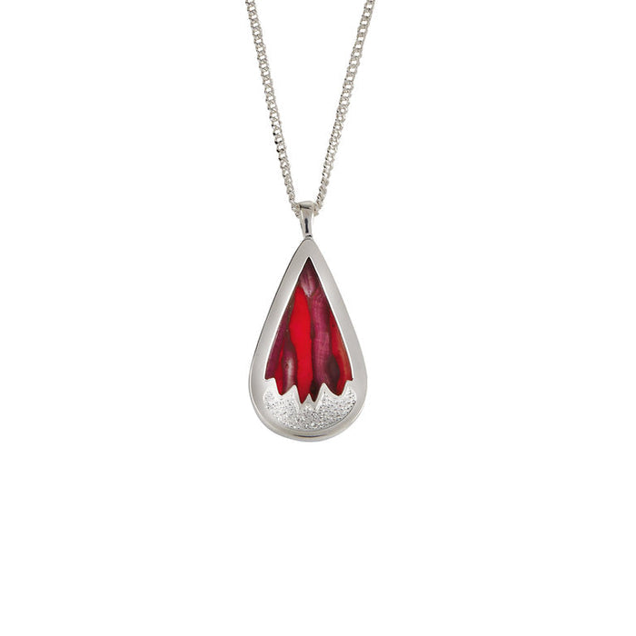 Heathergem Peat Flame Pendant Necklace