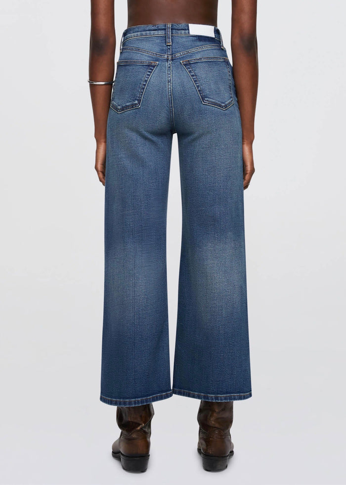 High Rise Wide Leg Crop (Crafted Indigo)