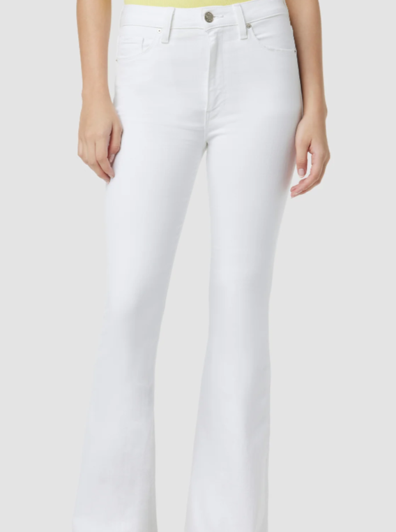 Hudson Holly Rise Flare Bootcut in Spring White