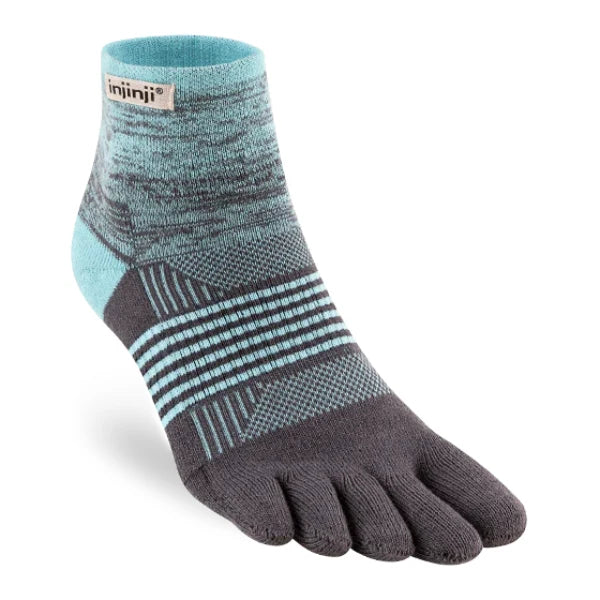 Injinji Trail Sock | Midweight | Mini-Crew | Seascape | Womens