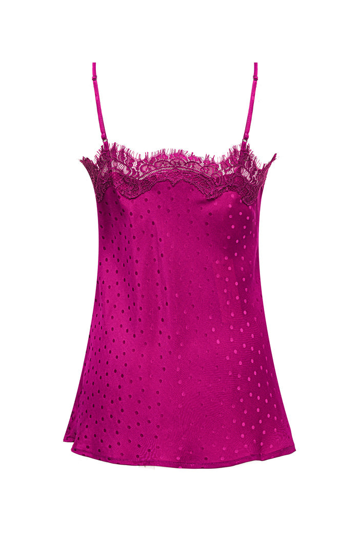 Jacquard Claire Cami Fuchsia