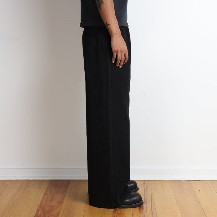 Japanese Malibu Twill Pants Classic Black