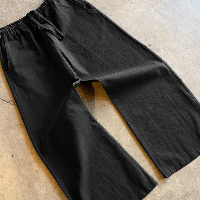 Japanese Malibu Twill Pants Classic Black