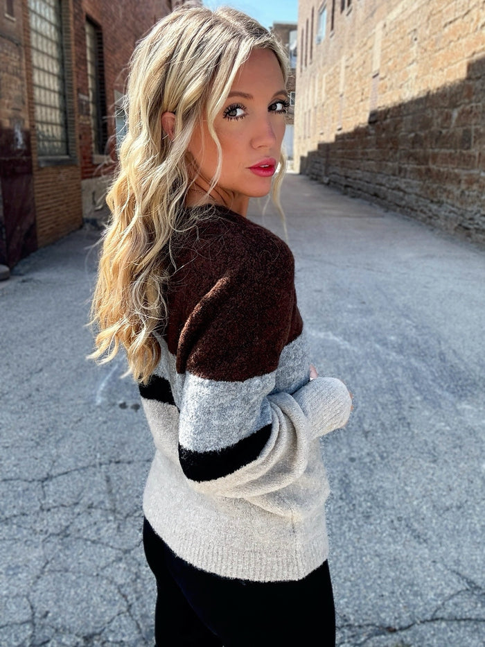Karen Kane Block Party Sweater