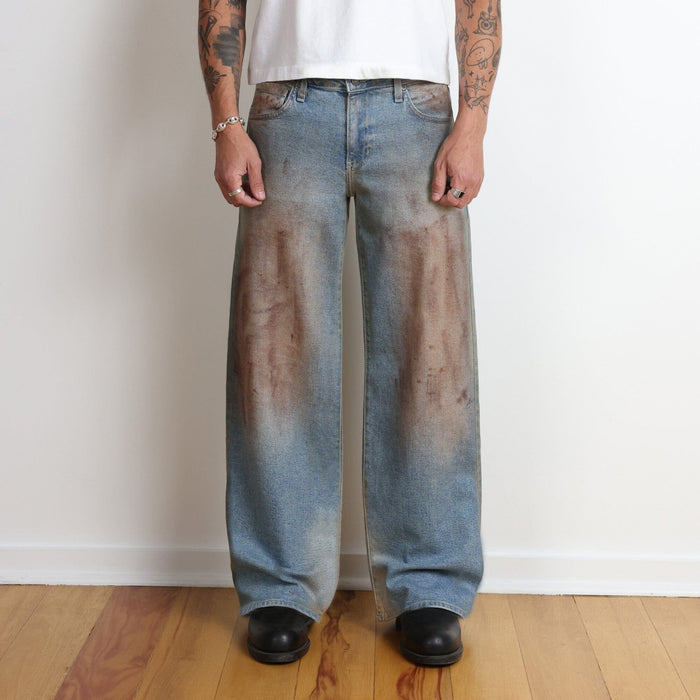 Koenji Dad Jeans | Straight-Wide, Low-Rise Mud Wash