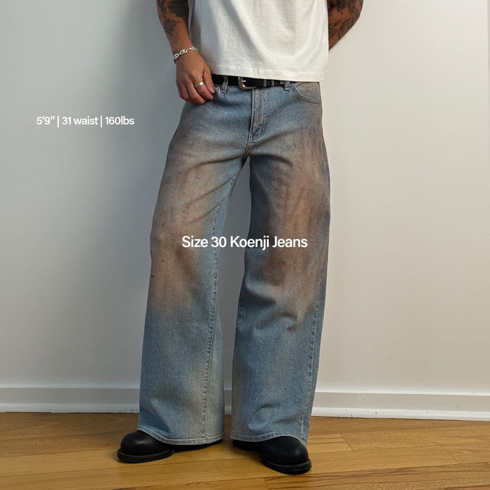 Koenji Dad Jeans | Straight-Wide, Low-Rise Mud Wash