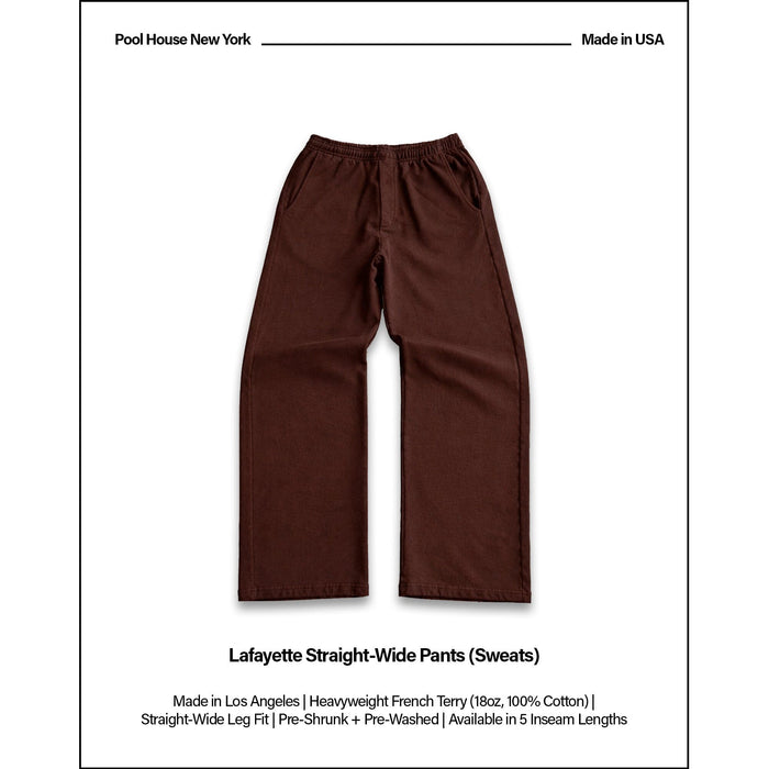 Lafayette Studio Pants (Sweats) | Straight-Wide Leg Dark Brown
