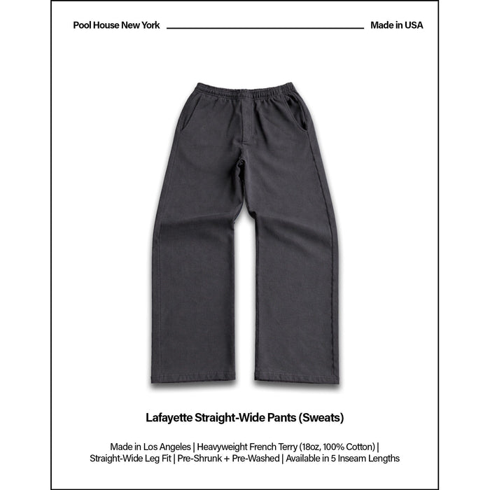 Lafayette Studio Pants (Sweats) | Straight-Wide Leg Dark Grey