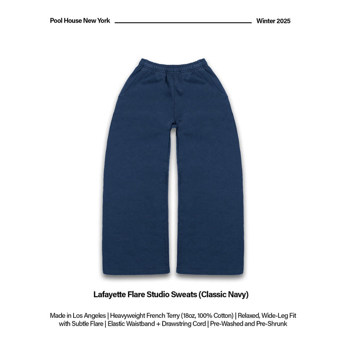 Lafayette Flare Studio Pants (Sweats) Classic Navy