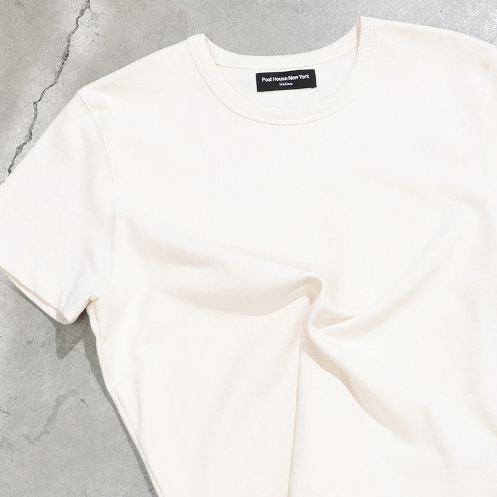 The Larchmont Super-Crop Tee | Loopwheel T-Shirt Natural Scour