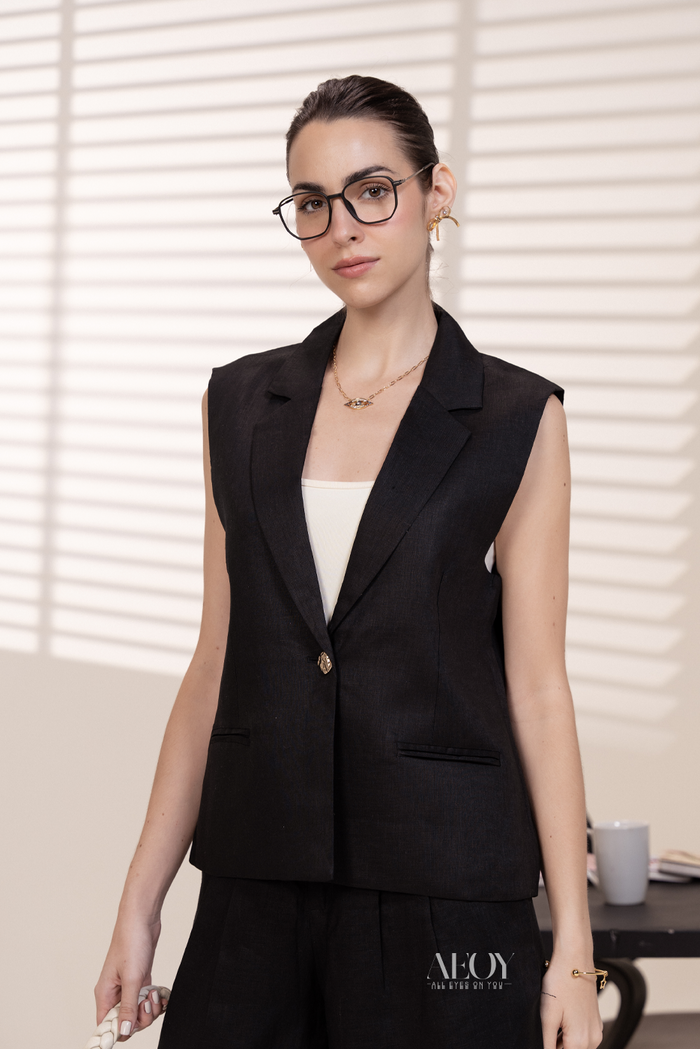 Formal linen co ord set outfit