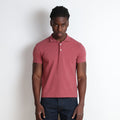 Los Feliz Crop Muscle Polo Shirt T-Shirt Vintage Red