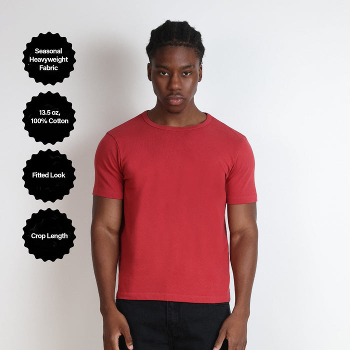 Los Feliz Crop Muscle Tee II | Heavyweight '25 T-Shirt PH Red