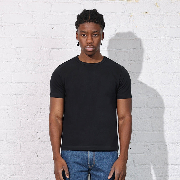 Los Feliz Crop Muscle Tee II | Heavyweight T-Shirt Classic Black