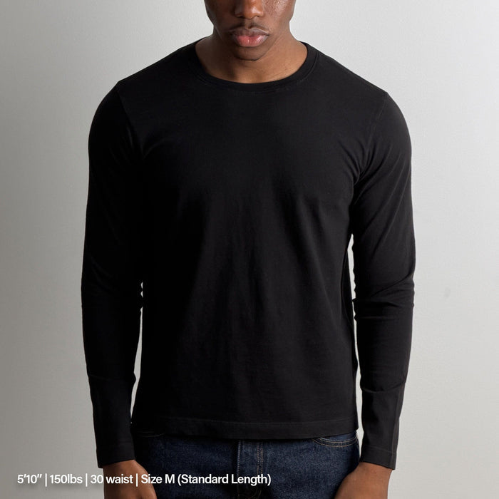 Los Feliz Crop Muscle Tee II | Long Sleeve T-Shirt Classic Black