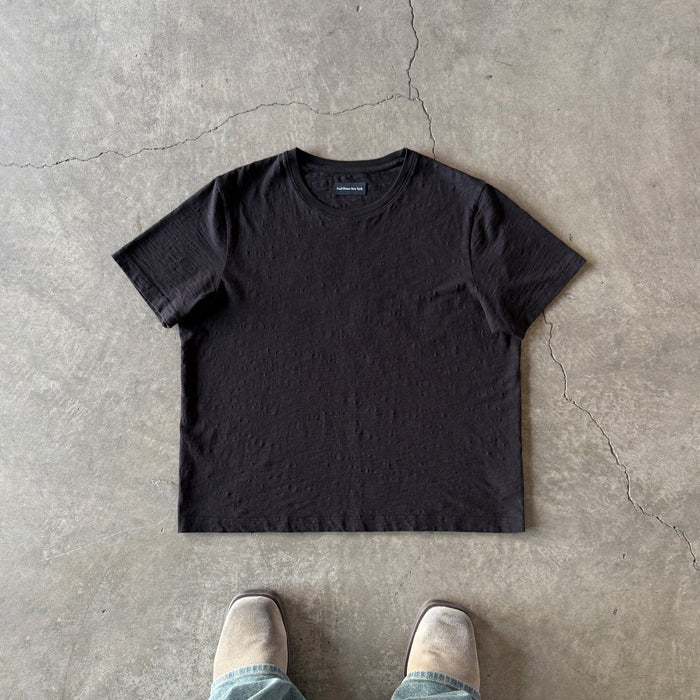 Los Feliz Crop Muscle Tee II | Slub T-Shirt Classic Black (Slub)