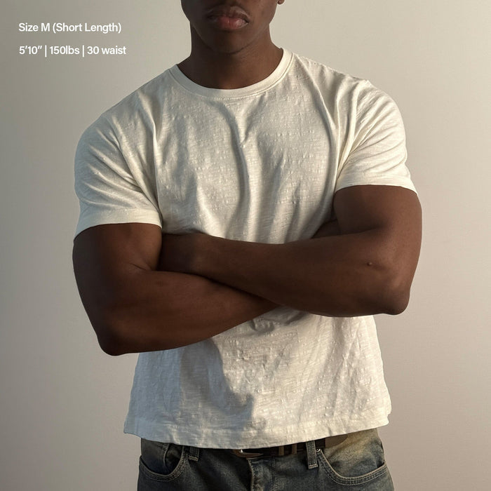 2-Pack | Los Feliz Crop Muscle Tee II | Slub T-Shirt Classic White | Classic Black (Slub)