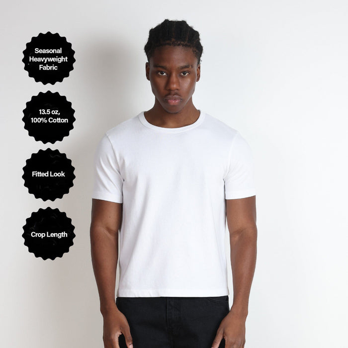 2-Pack | Los Feliz Crop Muscle Tee II | Heavyweight '25 T-Shirt White | Black