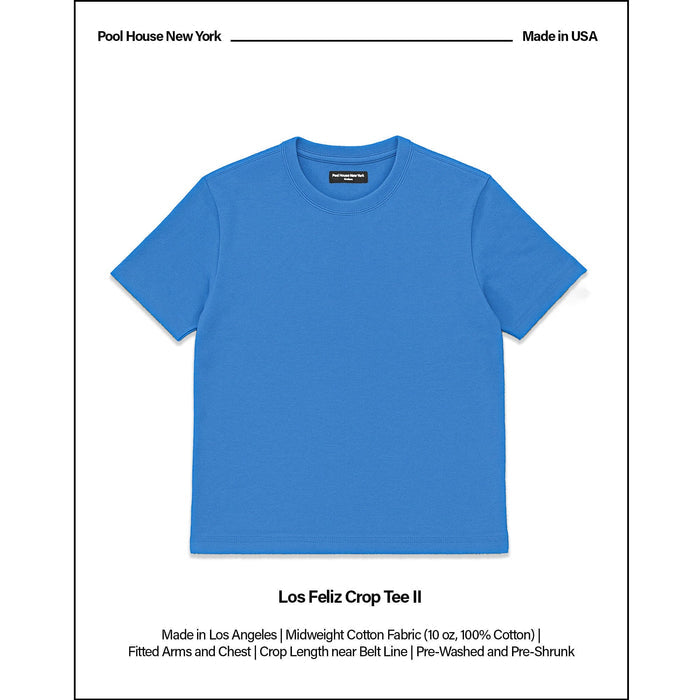 Los Feliz Crop Muscle Tee II T-Shirt True Blue