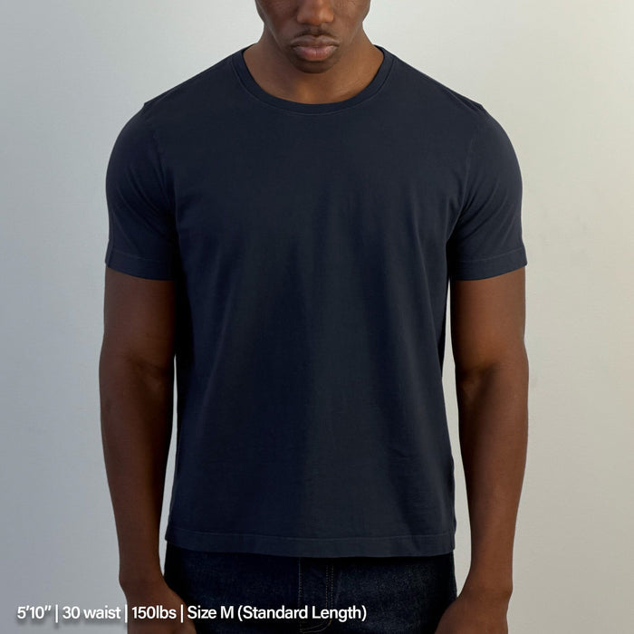 Los Feliz Crop Muscle Tee II T-Shirt Vintage Navy II