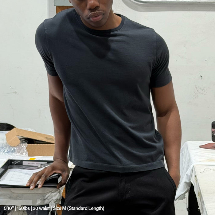 Los Feliz Crop Muscle Tee II T-Shirt Ash Black