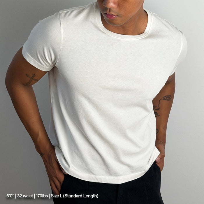 Los Feliz Crop Muscle Tee II T-Shirt Steel Blue