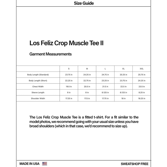 Los Feliz Crop Muscle Tee II T-Shirt Vintage Purple II