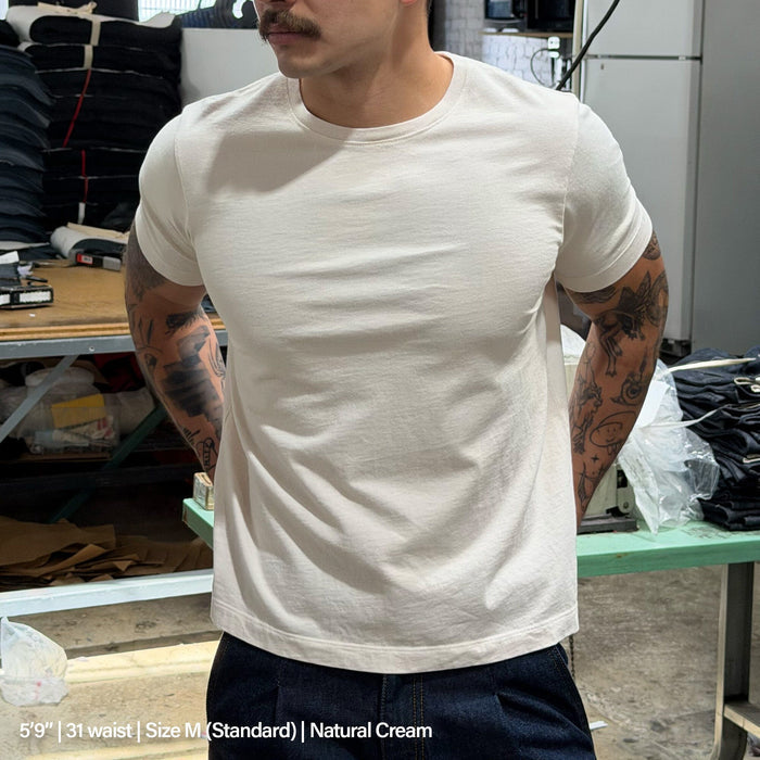 Los Feliz Crop Muscle Tee II T-Shirt Natural Cream