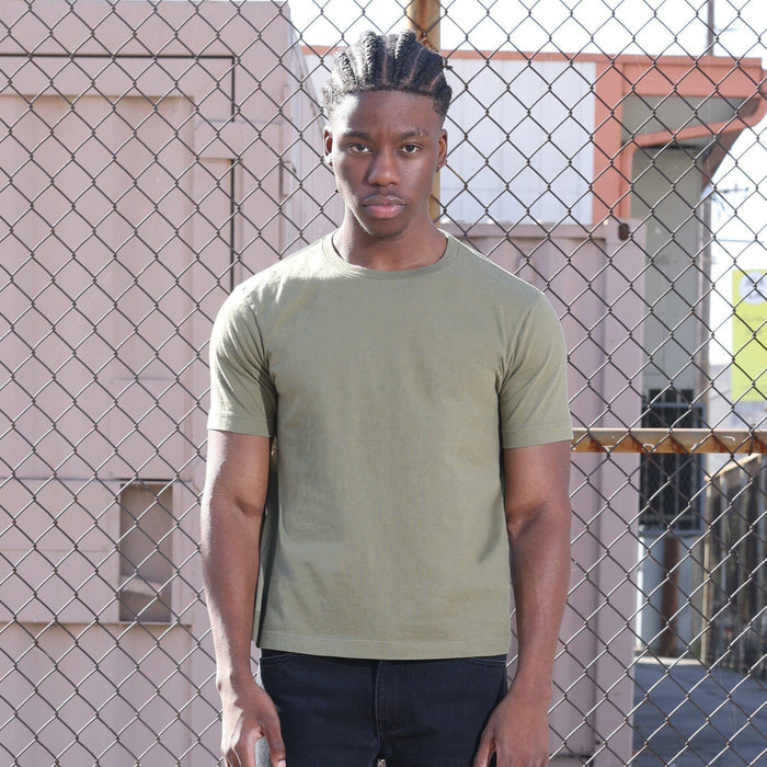 Los Feliz Crop Muscle Tee II T-Shirt Martini Olive