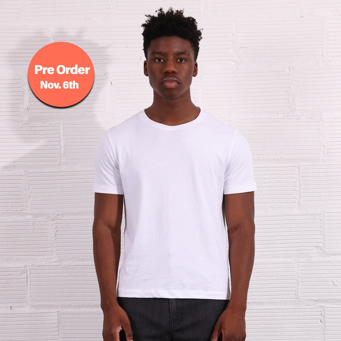 Los Feliz Half Crop Muscle Tee | Made in USA T-Shirt Dream White