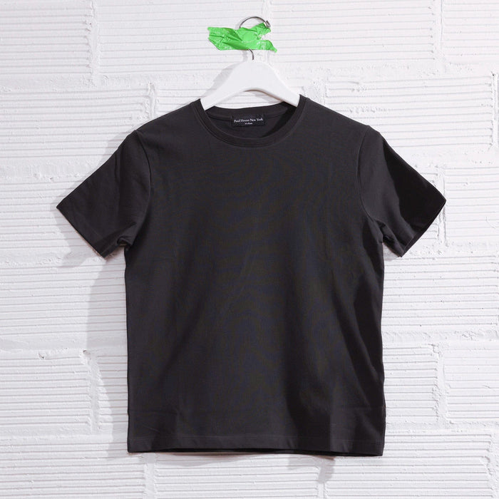 Los Feliz Half Crop Muscle Tee | Made in USA T-Shirt Vintage Black