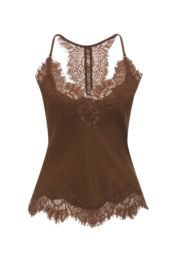 Lucy Crop Cami Tobacco