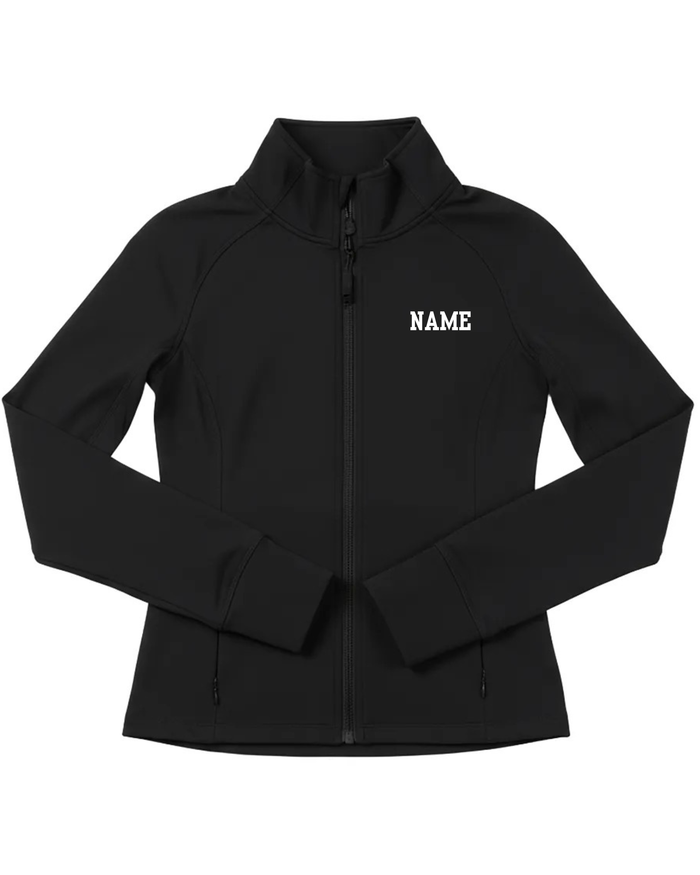 MAFDS Black Full-Zip Fitted Athletic Jacket w/ Logo