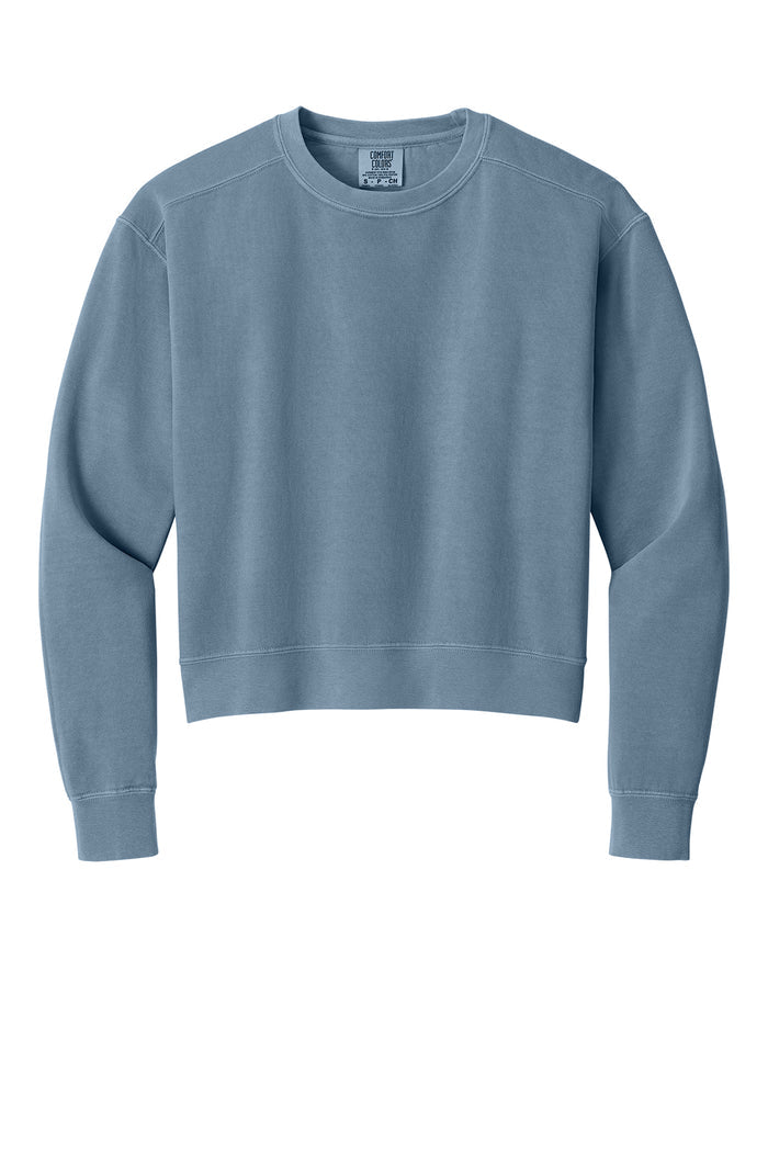 MAFDS Blue Jean Comfort Colors Crop Crewneck w/ Logo