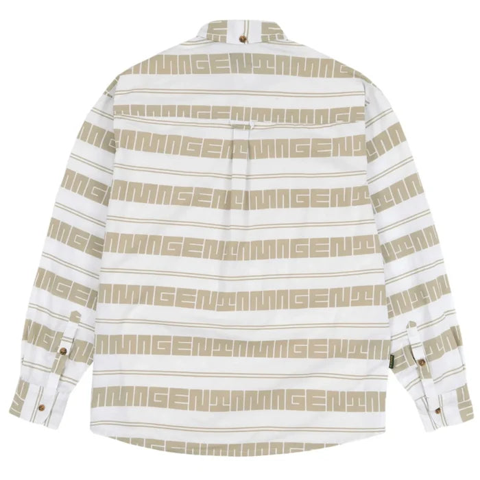 Magenta maze stripe shirt white