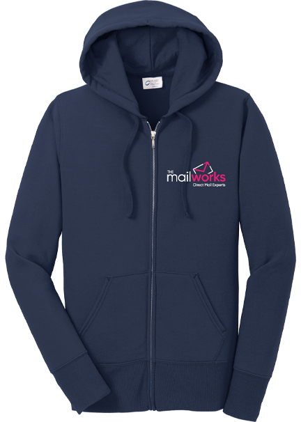 Mailworks Unisex Cotton Full Zip Hoodie