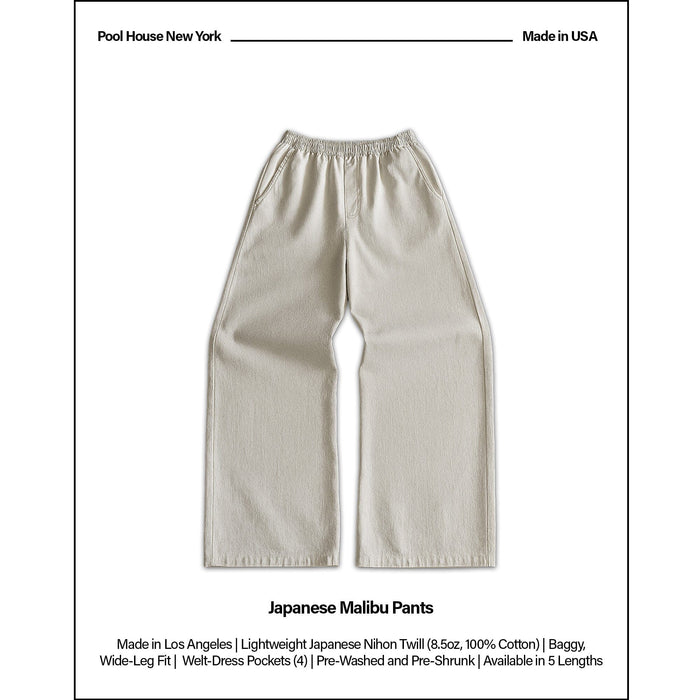 Malibu Pants | Japanese Twill Natural Off-White