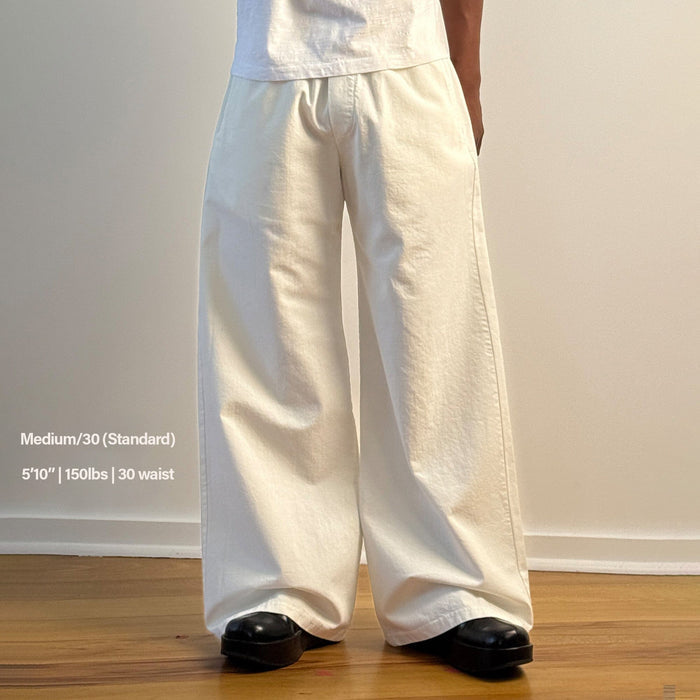 Malibu Pants | Japanese Twill Natural Off-White