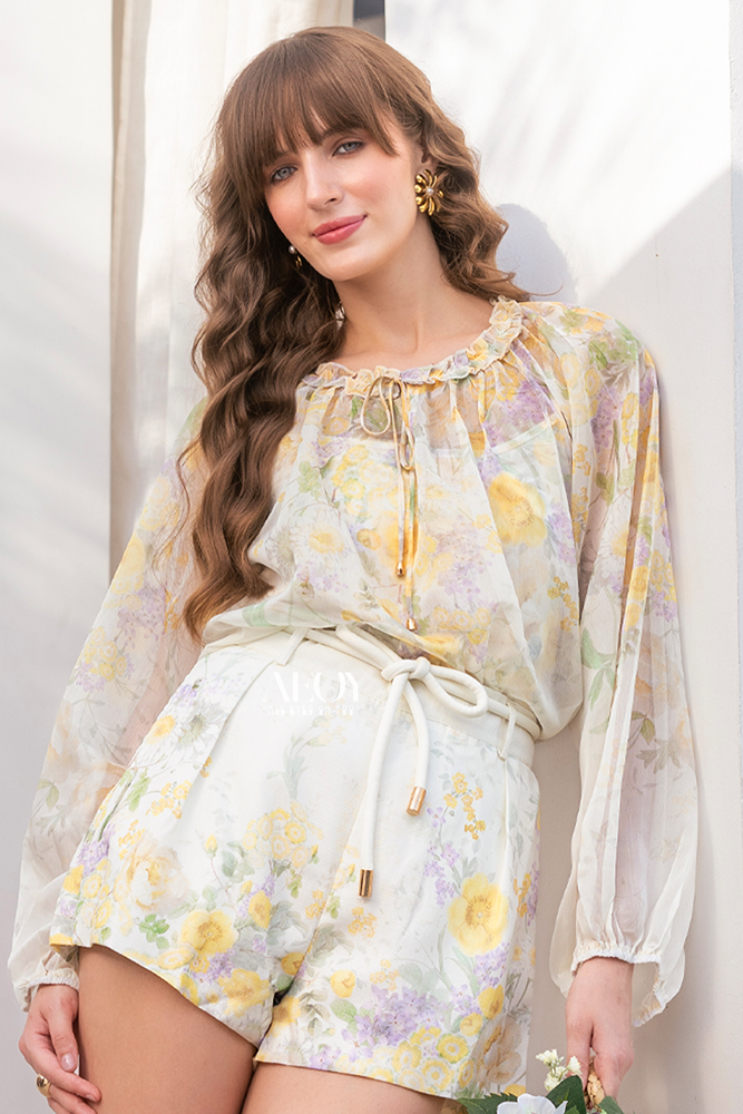 Yellow marigold co-ord short set